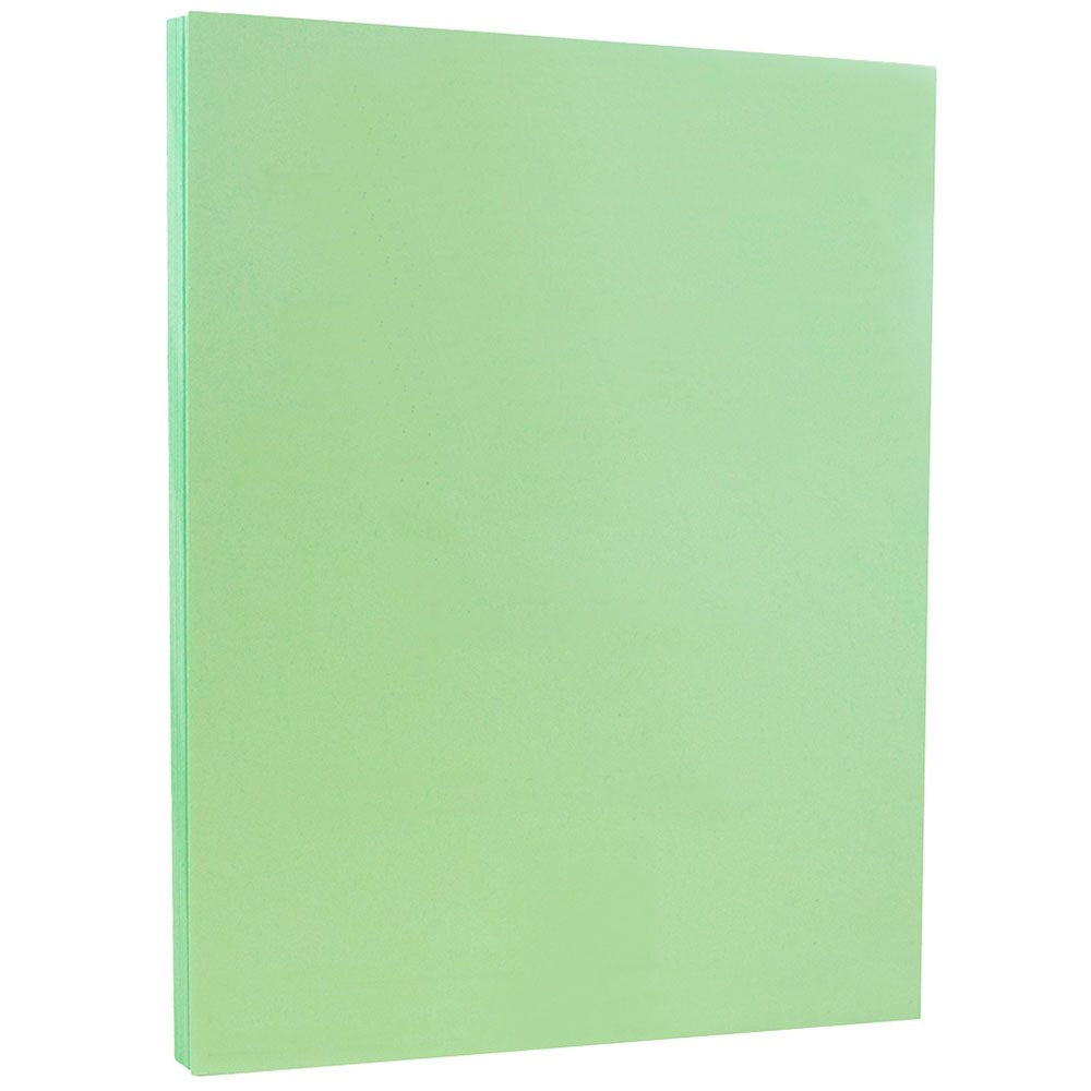 Green Vellum Bristol Cardstock, 8.5 x 11, 67 lb, 50 sheets