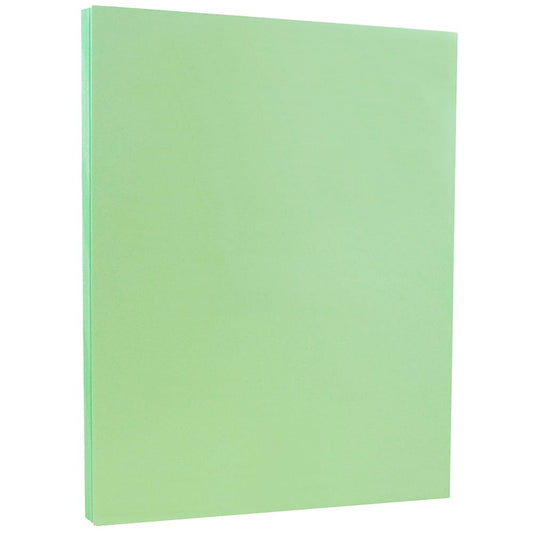 Green Vellum Bristol Cardstock, 8.5 x 11, 67 lb, 50 sheets