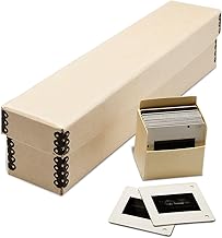 Slide Storage Box with 8 Bins, Tan