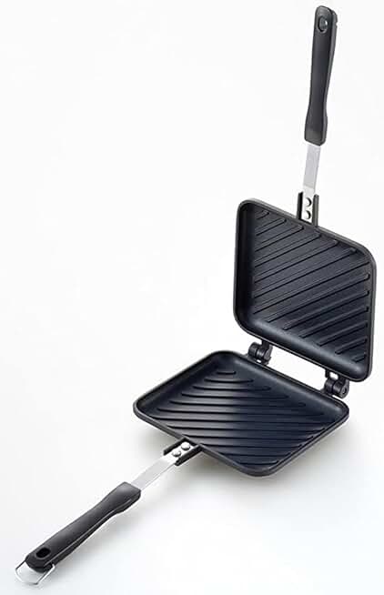 Non-Stick Panini Grill Pan Set for Home and Camping
