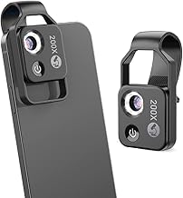 Portable 200X Phone Microscope with LED Light