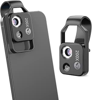 Portable 200X Phone Microscope with LED Light
