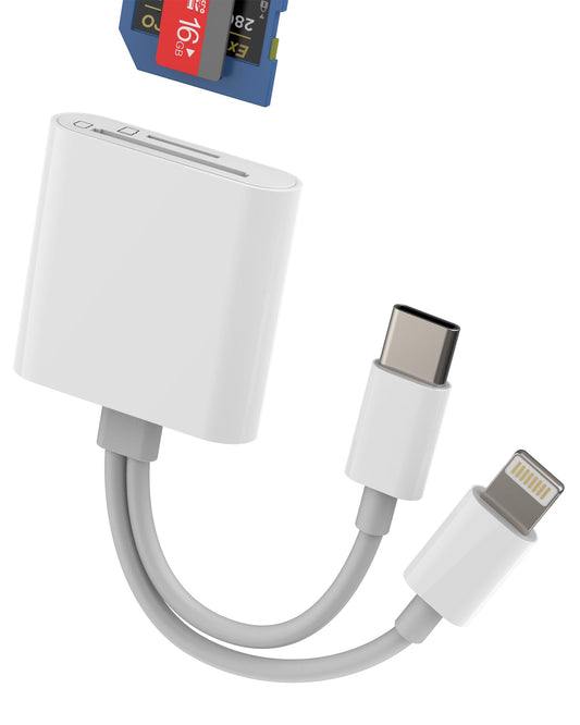 USB C to SD Card Reader for Phone and Computer