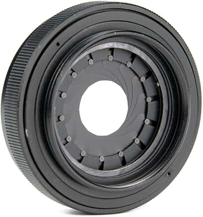 Adjustable 1.5-26mm Iris Diaphragm Lens Adapter Ring