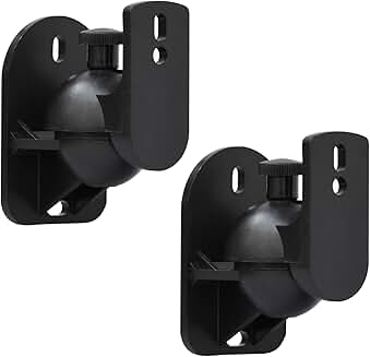 Wall Mount Brackets for Surround Sound Speakers, 2 Pack