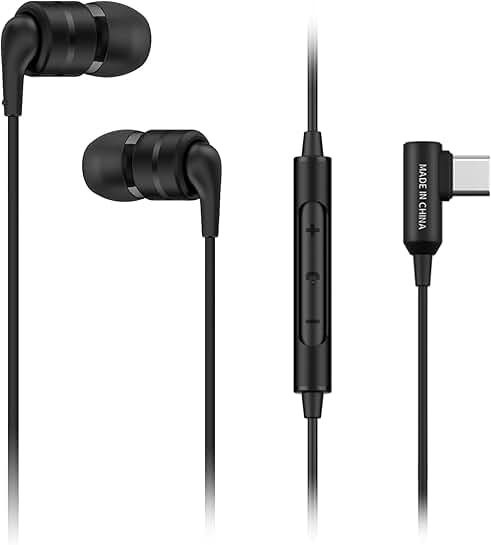 In-Ear Stereo Headphones with USB-C, Metal Housing