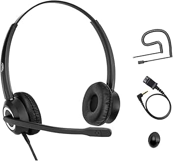 Noise Cancelling Headset with Mic for Phone Models