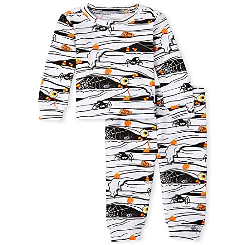 The Children s  Baby and Toddler  2 Piece Snug Fit Cotton Pajamas, Glow Mummy, 0-3 Months