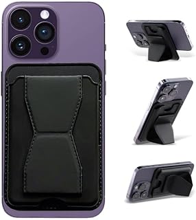 Slim RFID Phone Wallet with Stand and Grip