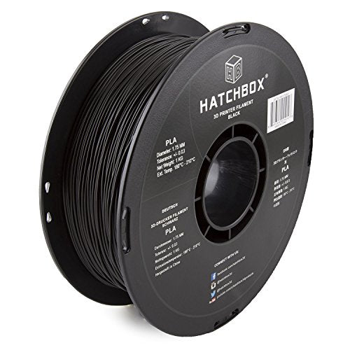 1.75mm Black PLA 3D Printer Filament, 1 KG Spool, Dimensional Accuracy +/- 0.03 mm, 3D Printing Filament