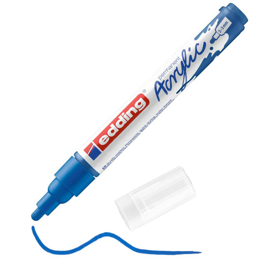 Acrylic Marker Medium Blue 1 Waterproof 2-3mm