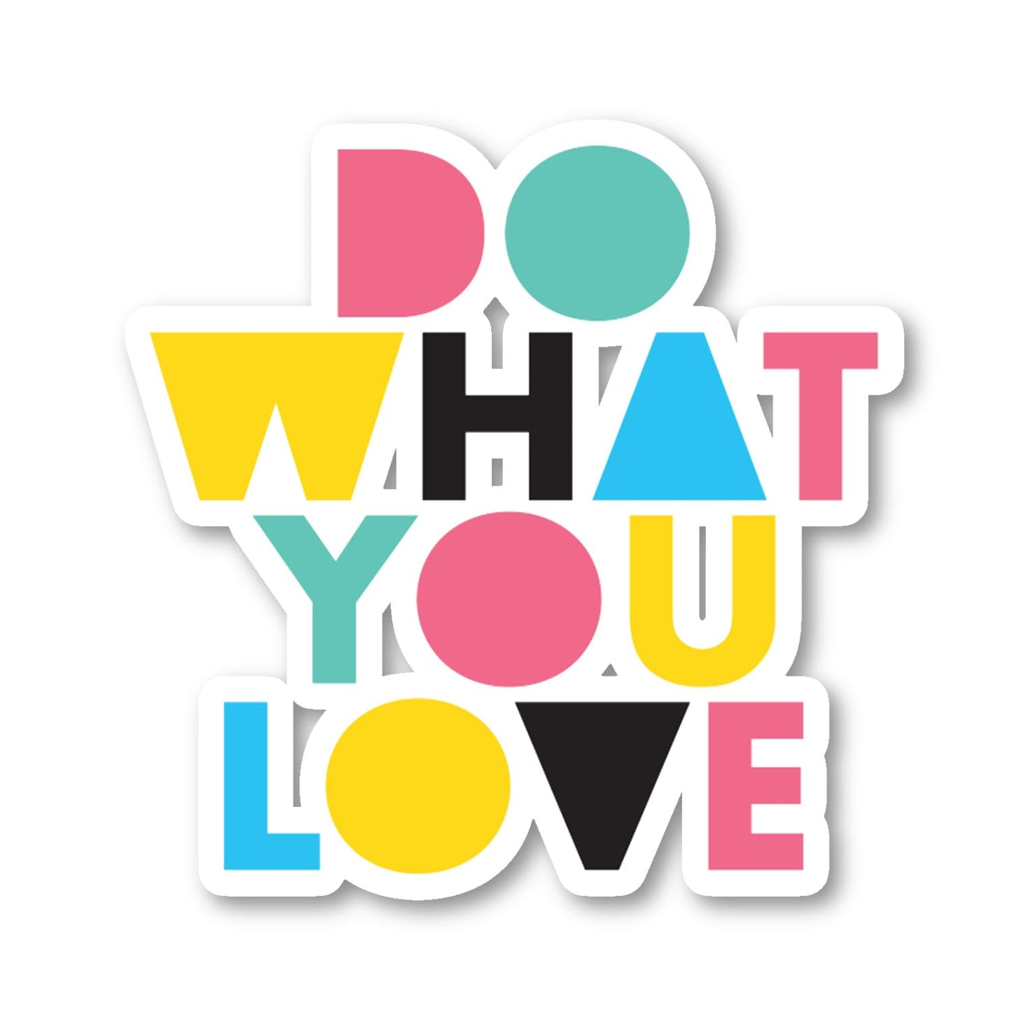 Inspirational Quote Stickers Set of 3, 2.5-4 Inch