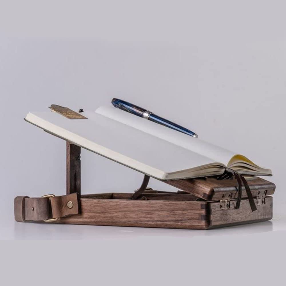 Wooden Messenger Box for Artists and Writers Brown