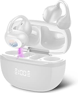 Wireless Open Ear Earbuds with 48H Playtime and Waterproof Design