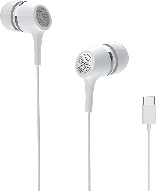 USB C Wired Earphones with Microphone and Volume Control