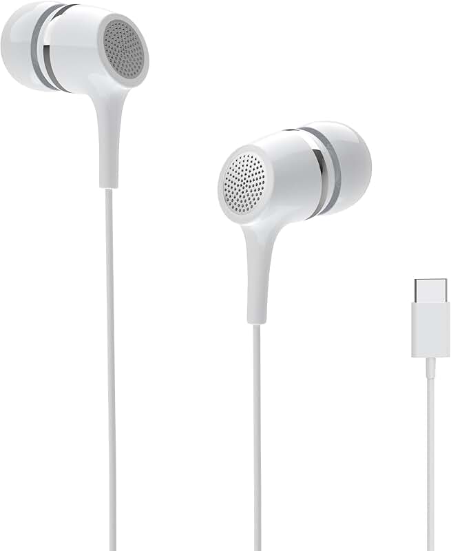 USB C Wired Earphones with Microphone and Volume Control