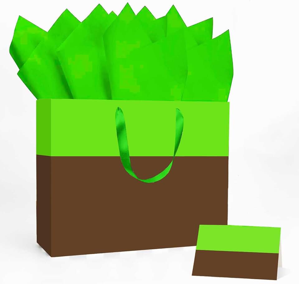 Cartoon Animation Party Gift Bags with Cards and Tissue
