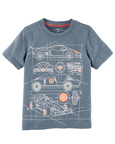 Carter s Baby Boys  Race Car Jersey Tee, 3 Months Gray
