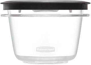 2 Pack Clear Food Storage Containers, 2 Cup