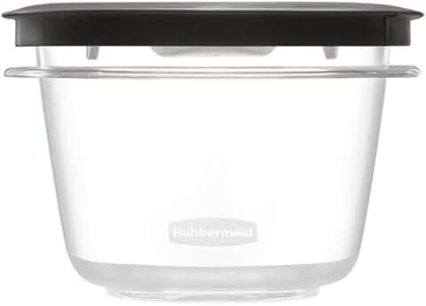 2 Pack Clear Food Storage Containers, 2 Cup