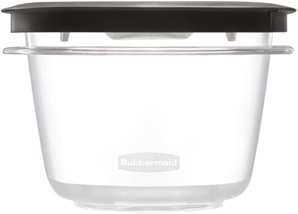 2 Pack Clear Food Storage Containers, 2 Cup