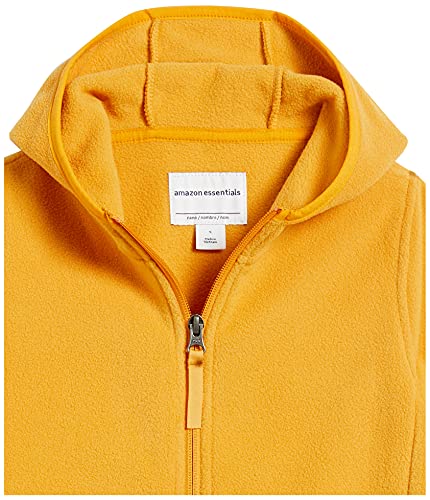 Toddler Boys' Polar Fleece Full-Zip Hooded Jacket, Golden Yellow, 2T