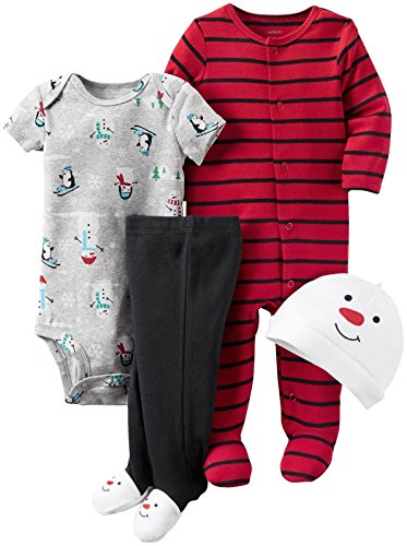 Carter s Baby Boys  4 Pc Sets 126g406, Snowman, 3M