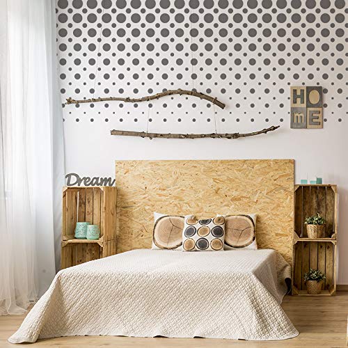 Reusable Plastic Wall Template 43x64cm Geometric Halftone Circle