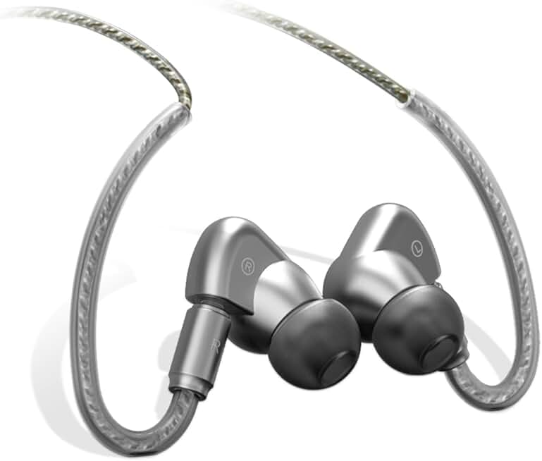 Wired Earbuds with Microphone and Detachable Cable
