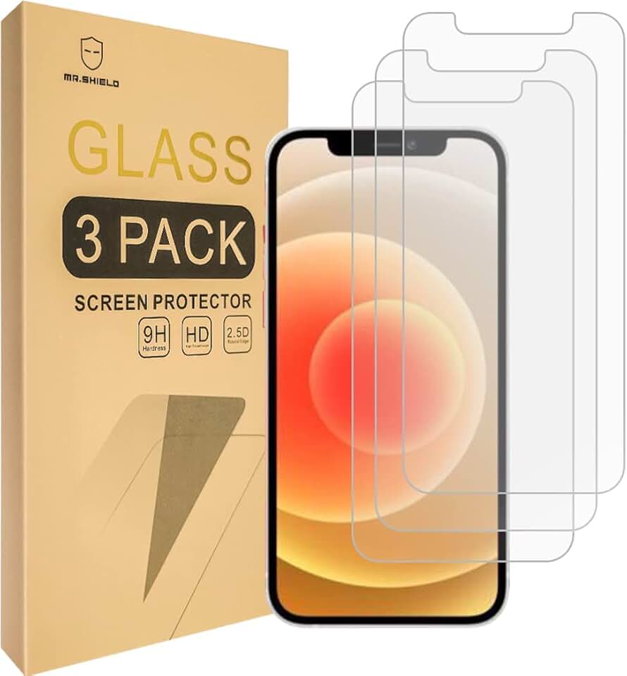 3-Pack Tempered Glass Screen Protector for iPhone 12 Pro Max
