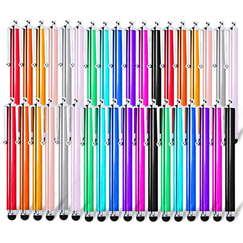 Stylus Pens for Touch Screens, 36 Pack Capacitive Touch Screen Stylus for iPad, iPhone, Tablets, Samsung, Kindle Touch All Universal Touch Screen Devices (12 Multicolor)