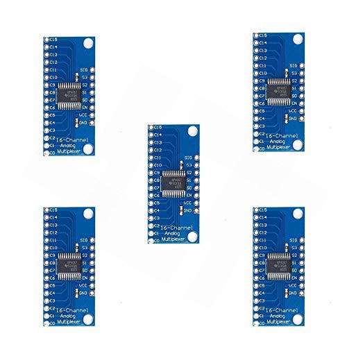 5-Piece 16-Channel Analog Digital Multiplexer Breakout Board