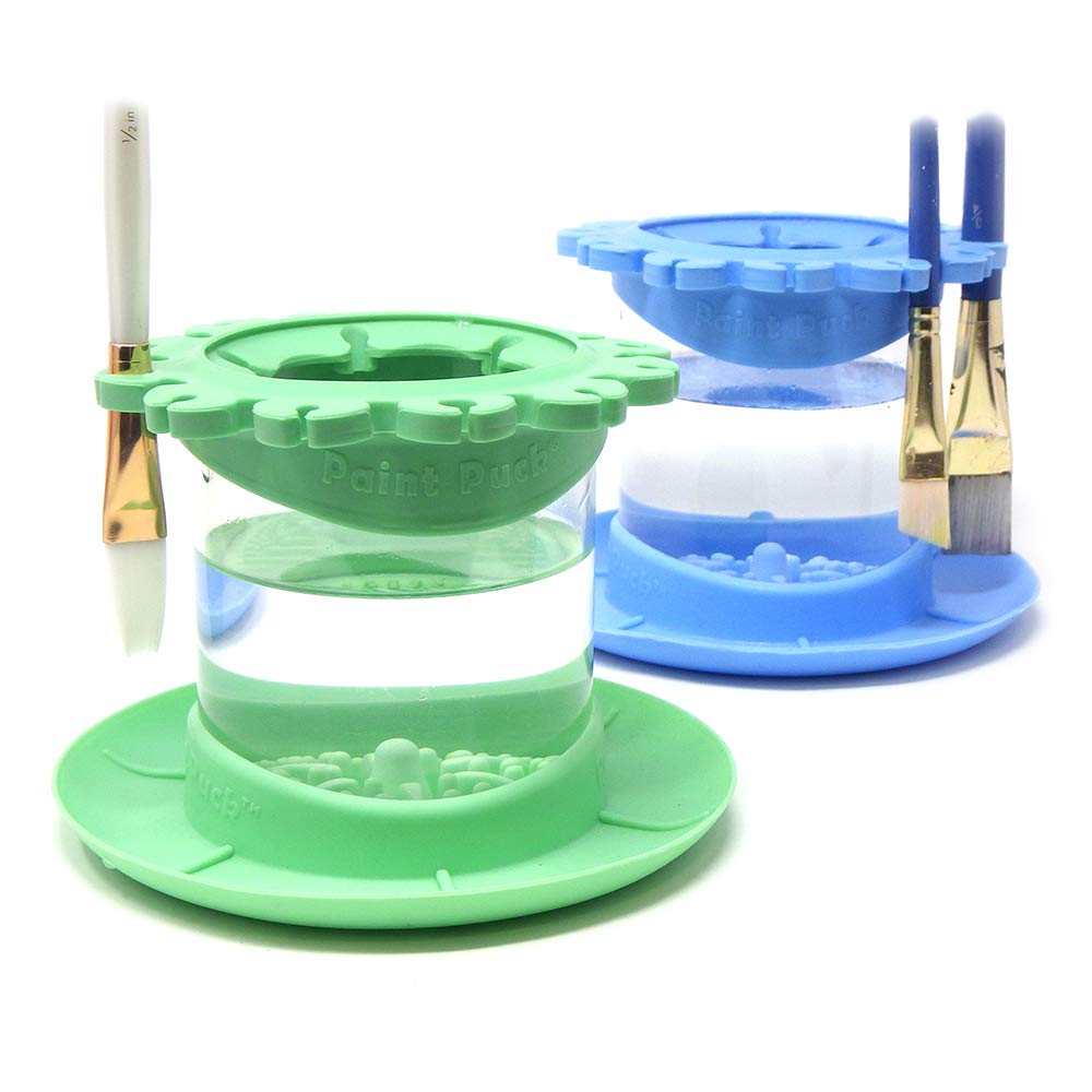 Green Brush Cleaner Rinse Cup for Art Brushes