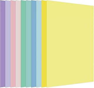 150 Sheets Pastel Colored Card Stock Paper, 8.5 x 11 Inches