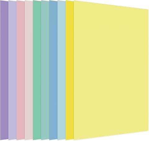 150 Sheets Pastel Colored Card Stock Paper, 8.5 x 11 Inches