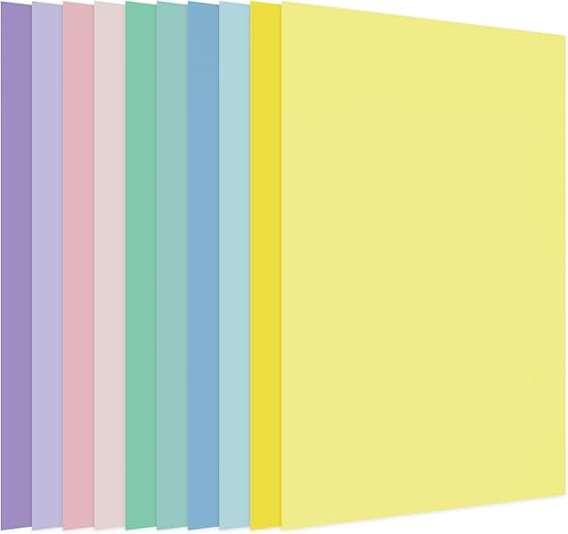 150 Sheets Pastel Colored Card Stock Paper, 8.5 x 11 Inches