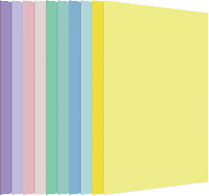 150 Sheets Pastel Colored Card Stock Paper, 8.5 x 11 Inches