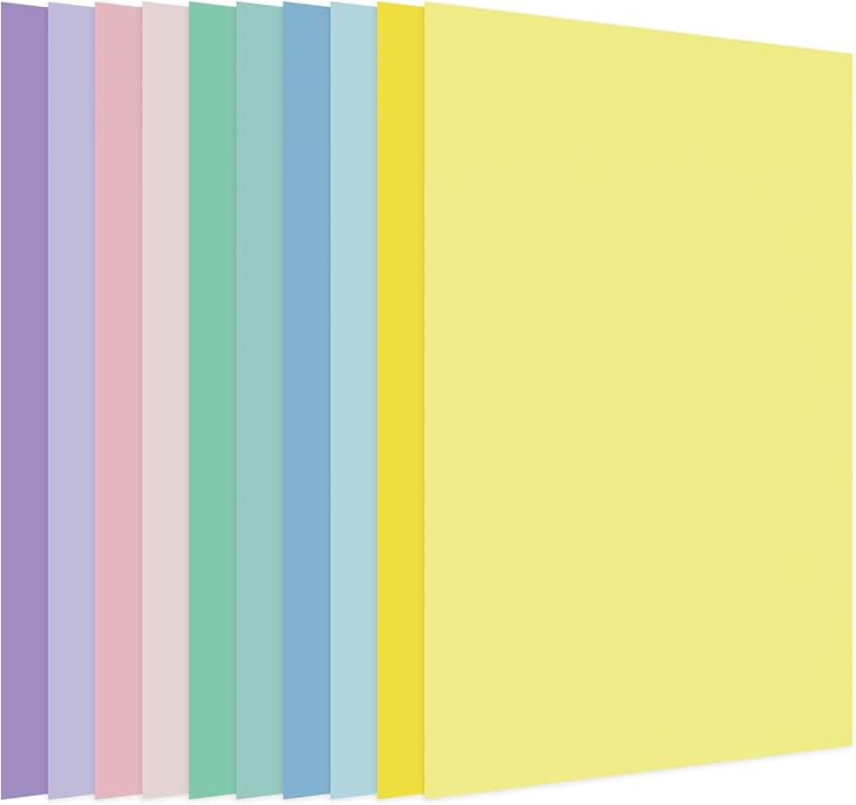 150 Sheets Pastel Colored Card Stock Paper, 8.5 x 11 Inches