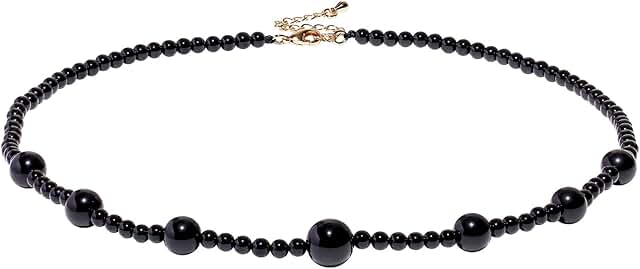 Simple Boho Crystal Beaded Necklace for Women