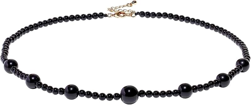 Simple Boho Crystal Beaded Necklace for Women