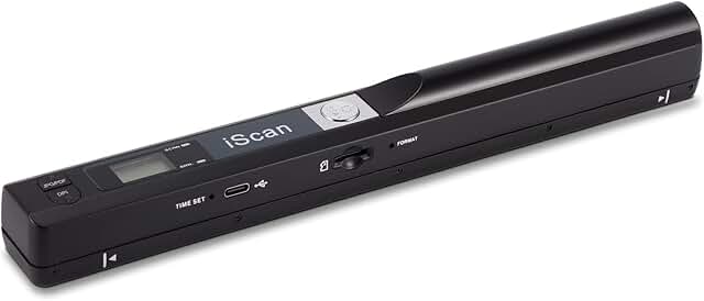 Handheld Portable Document Scanner with 900DPI and 16GB Card
