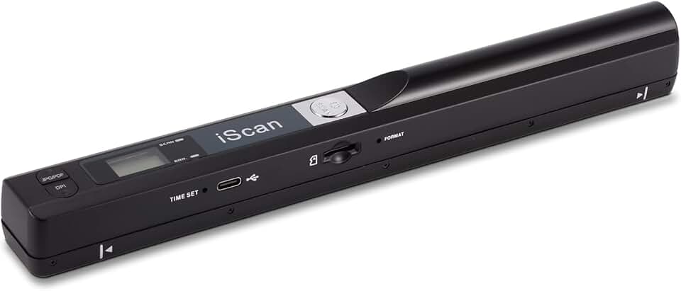 Handheld Portable Document Scanner with 900DPI and 16GB Card