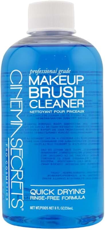 Blue Vanilla Makeup Brush Cleaner, Quick-Drying, Rinse-Free