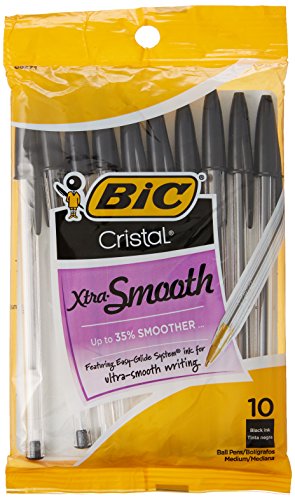 Pack of 20 black medium ballpoint pens