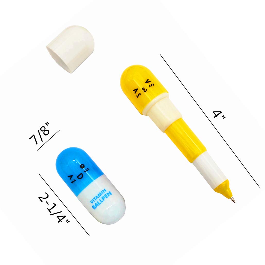Set of 40 colorful smiling face ballpoint pens