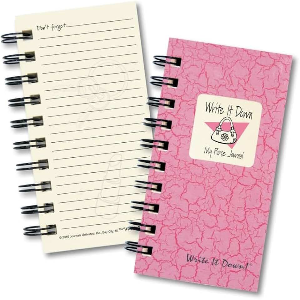 Write It Down Guided Journal in Pink, Mini Size