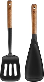 Silicone Cooking and Serving Spoon with Slotted Spatula