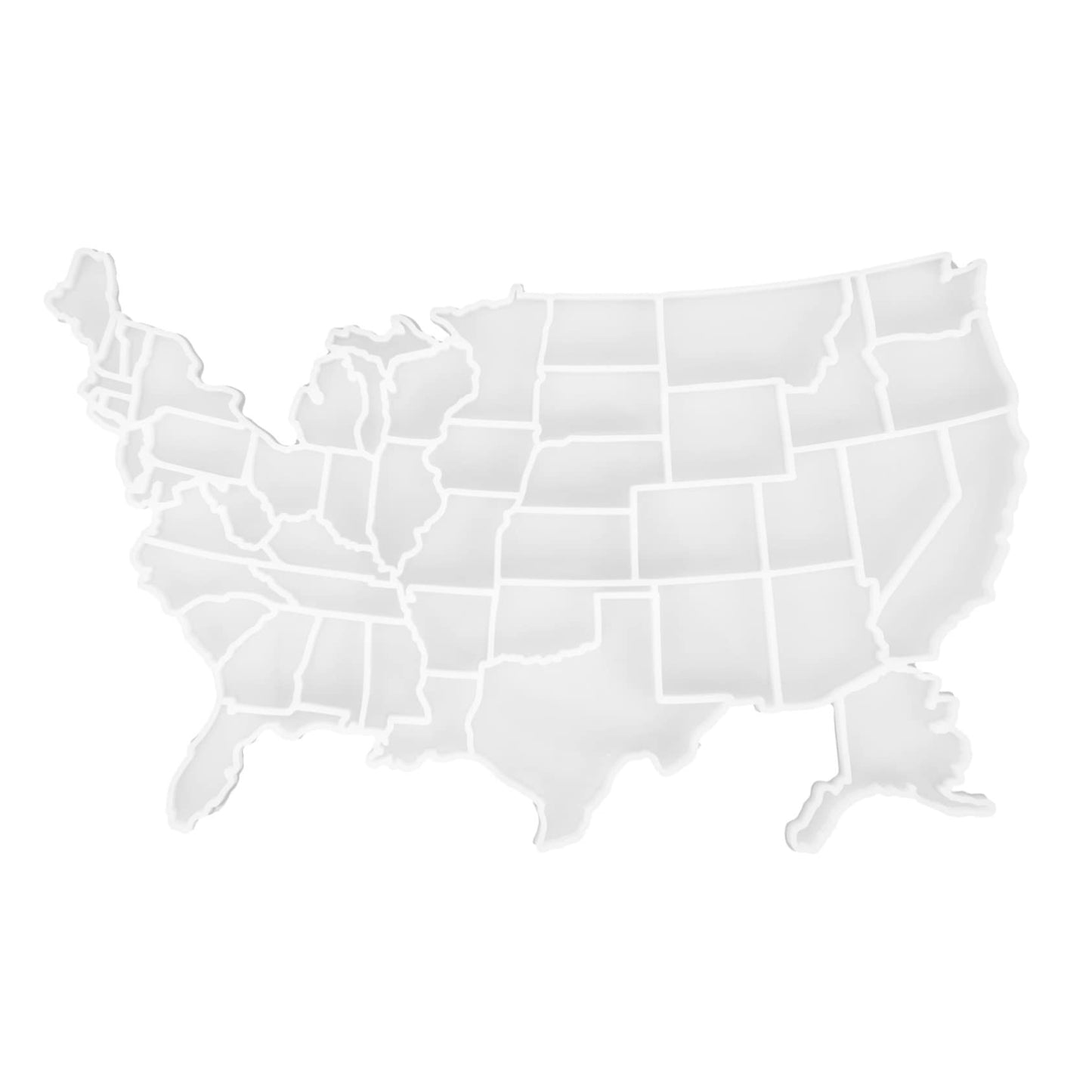 USA States Silicone Mold for Resin and Epoxy Crafts