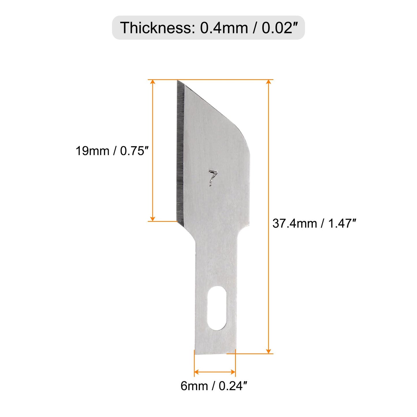 100pcs Hobby Knife Replacement Blades for DIY Art Cutting Carving Scrapbooking