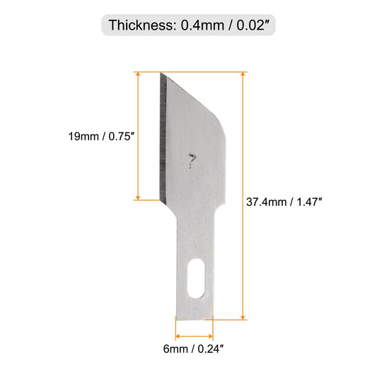 100pcs Hobby Knife Replacement Blades for DIY Art Cutting Carving Scrapbooking